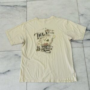 Vintage Tommy Bahama The Vice Is Right Texas Hold ‘Em Poker Graphic Shirt Mens M